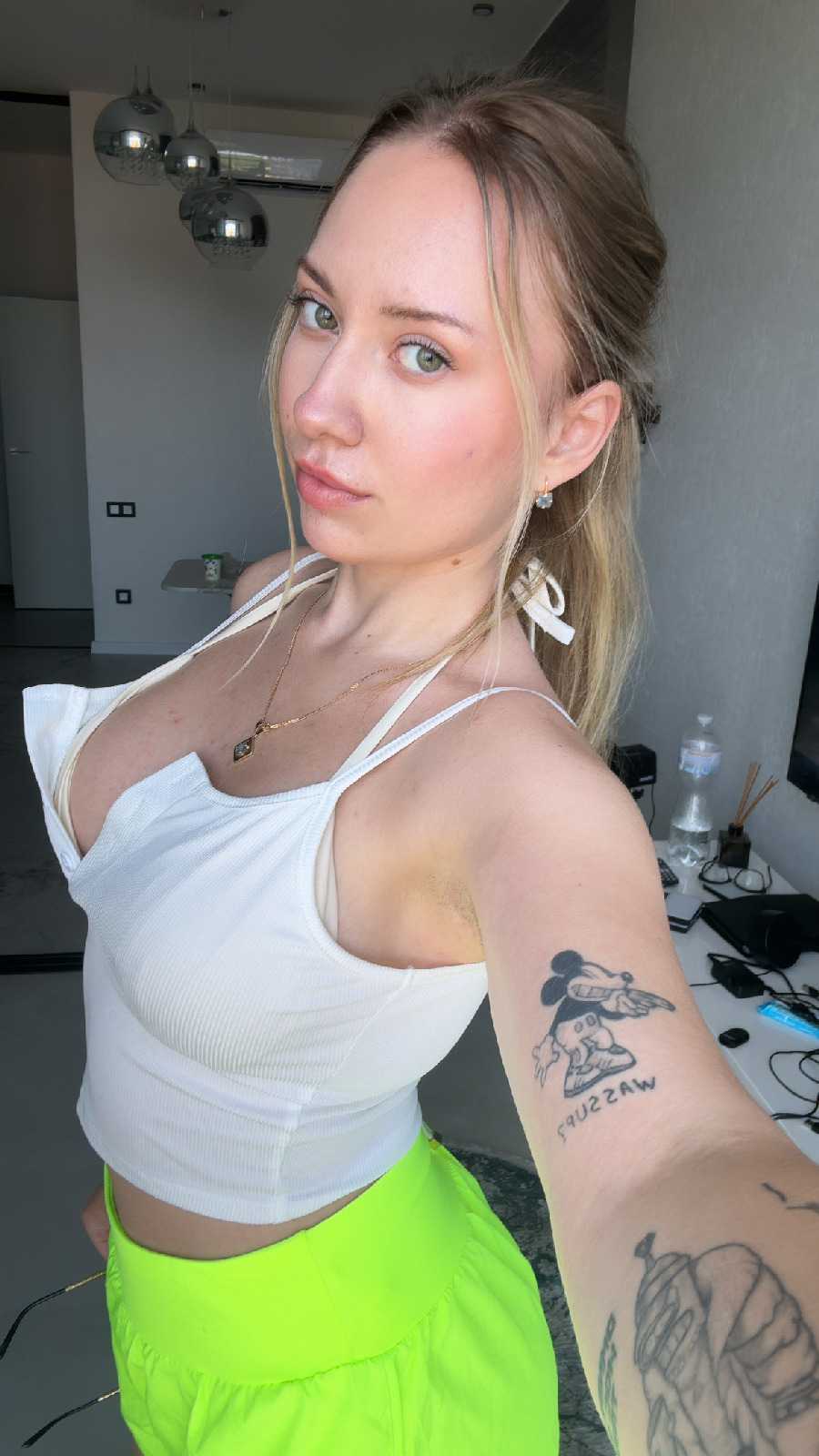 KateV in her underwear in Douala