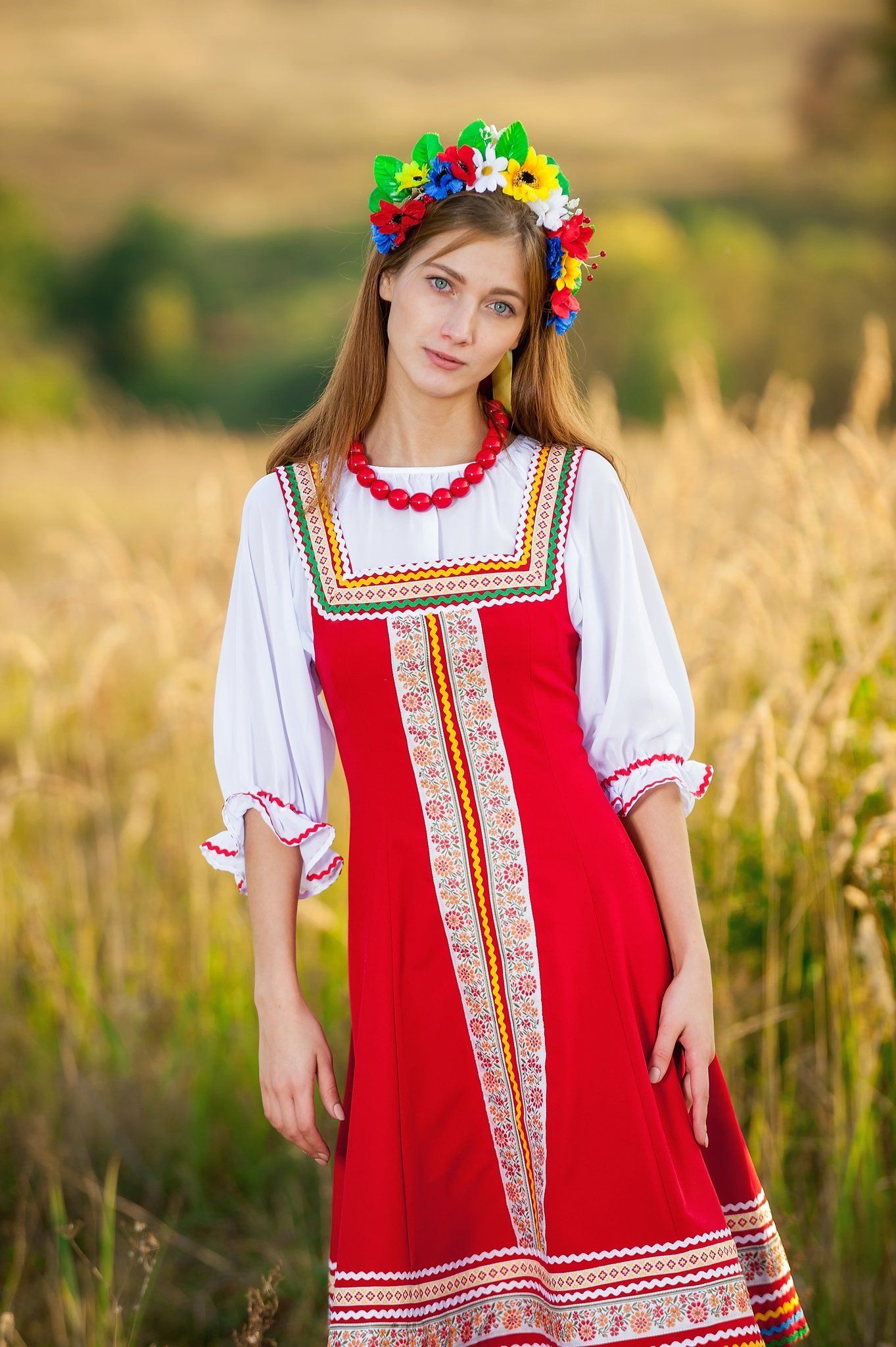 Women in Slavic costumes in Douala